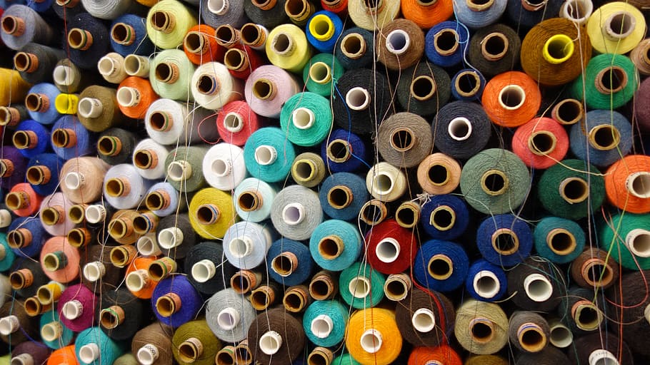 sewing thread, yarn, crafts, textile, adjust, hobby, colors HD wallpaper