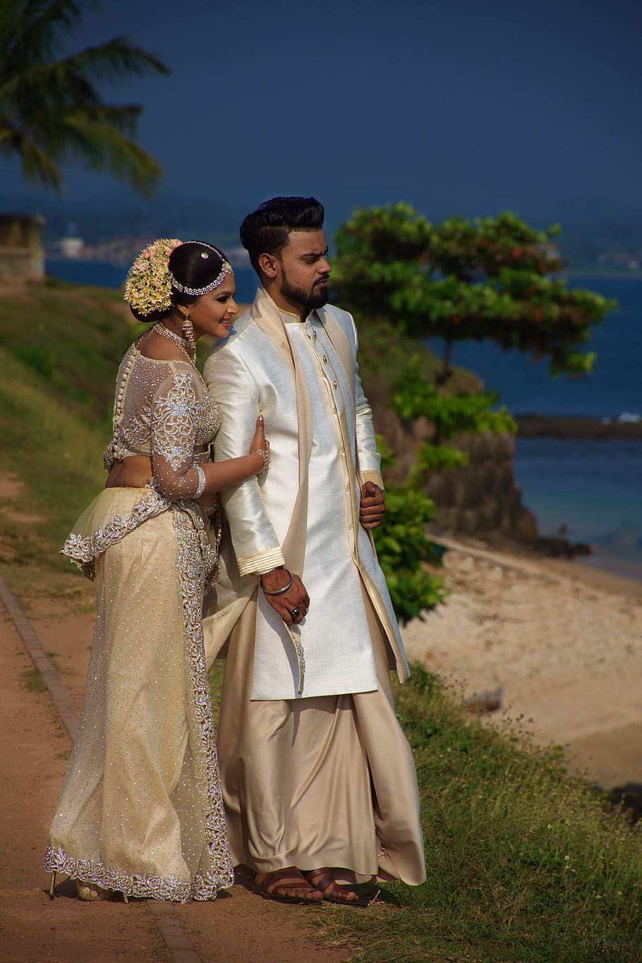 HD wallpaper: Wedding, Couple, Beach, Srilanka, a couple of, love ...