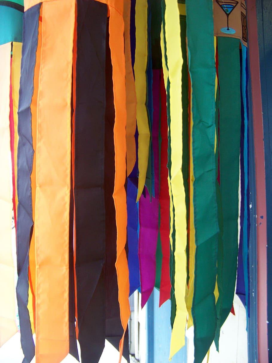 Windsock, Flags, Rainbow, Weather, direction, meteorology, air HD wallpaper