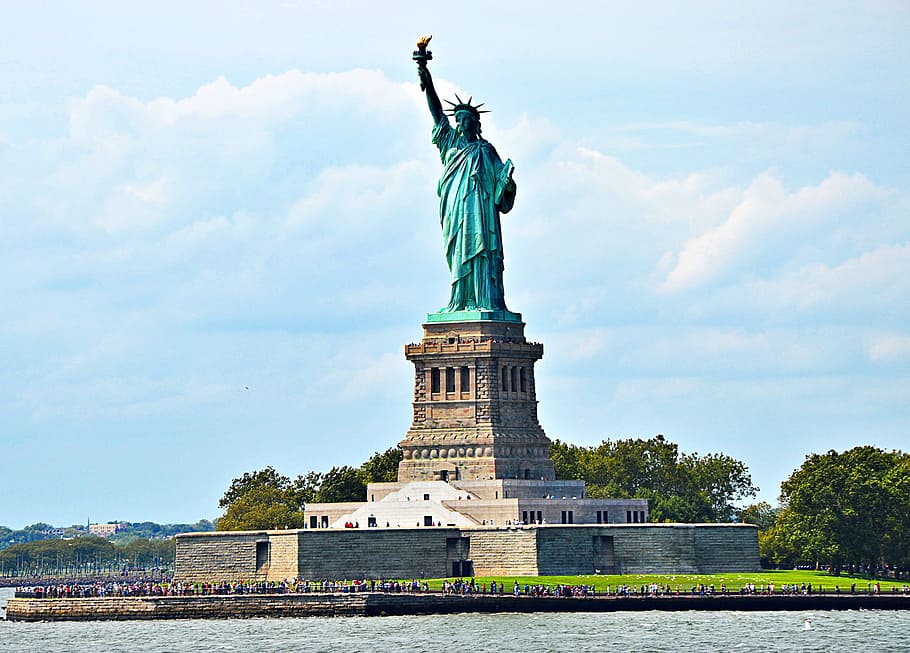 Usa, Freedom, Stature, New York, dom stature, statue of Liberty