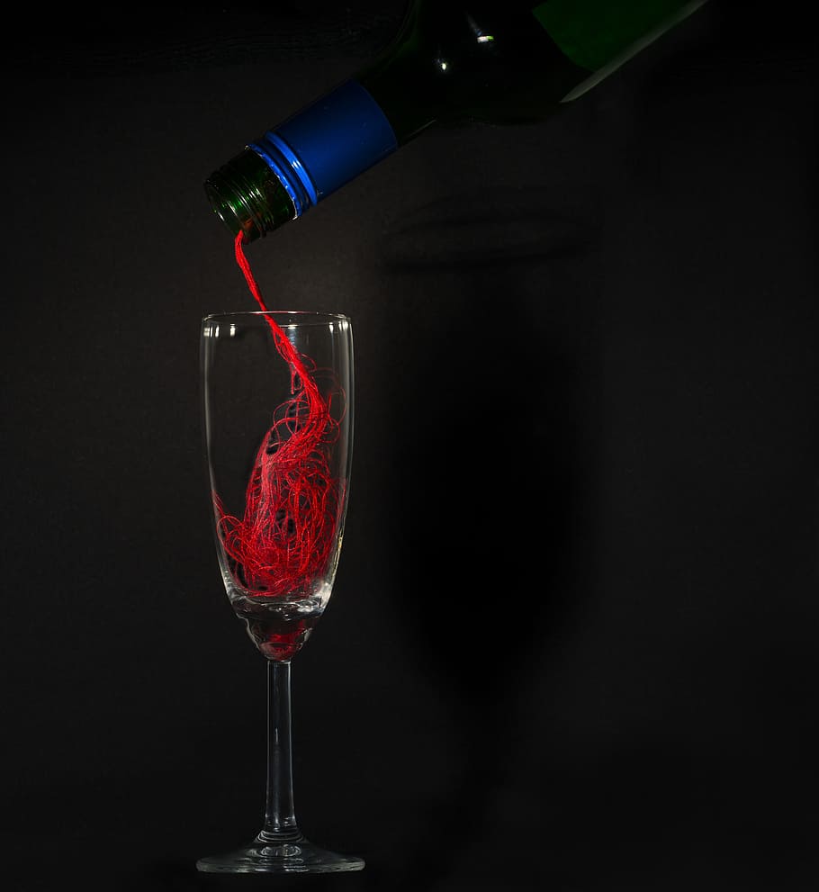 wine, liquor, drink, fluid, party, bottle, surprise, red, structure, HD wallpaper