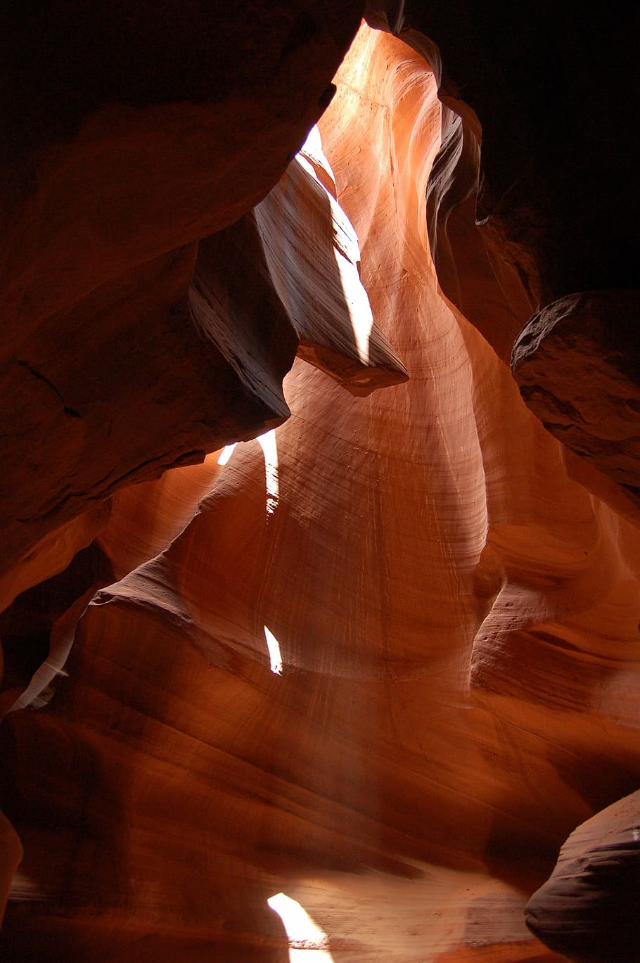 Antelope Canyon, Arizona, mountain, rock, cliff, cave, orange HD wallpaper