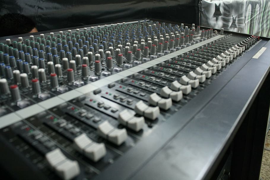 console, sound, music, control, sound recording equipment, sound mixer HD wallpaper