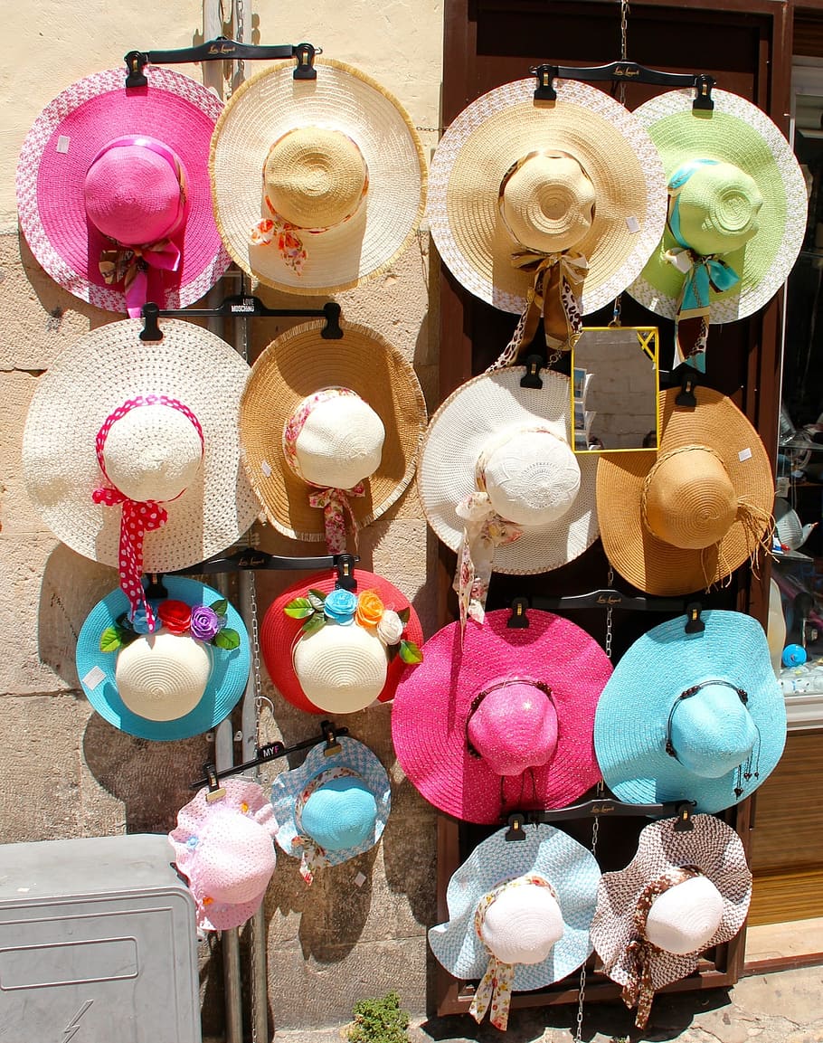 Colorful Straw Hats Are Being Displayed In An Outdoor Hat Market  Background, Picture Of Sombreros Hats, Sombrero, Hat Background Image And  Wallpaper for Free Download