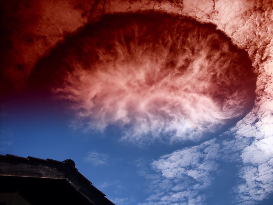 sky, clouds, weather front, colors, colorful, cloudscape, beautiful HD wallpaper