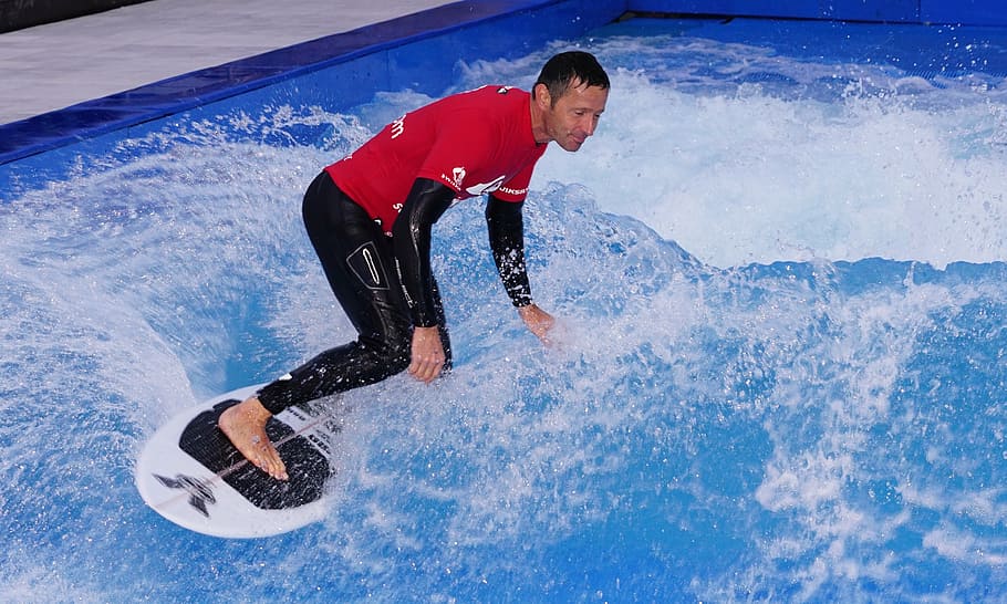 surfing, surfboard, courage, skill, balance, fun, sport, motion HD wallpaper