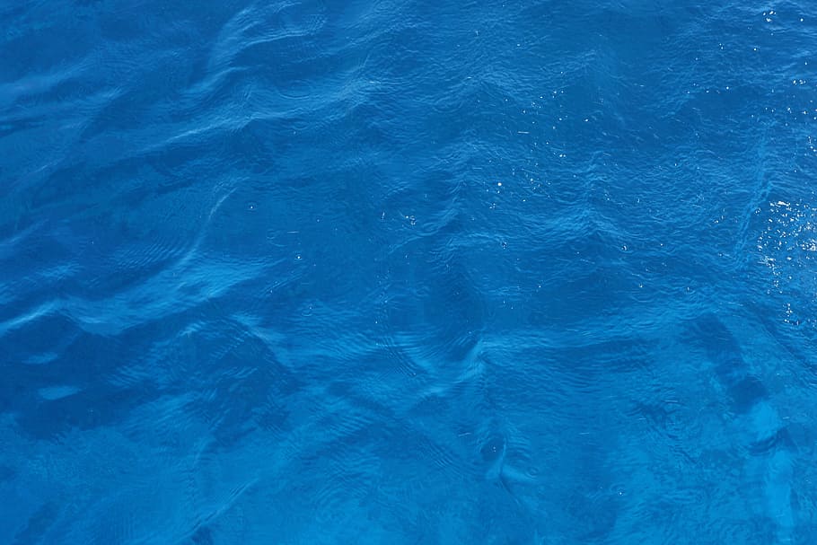 Sea, Wave, blue, backgrounds, full frame, textured, abstract HD wallpaper