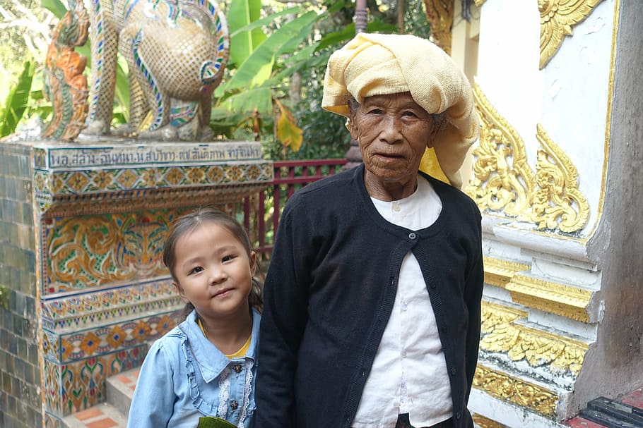 thailand, generations, great-grandmother, great-granddaughter