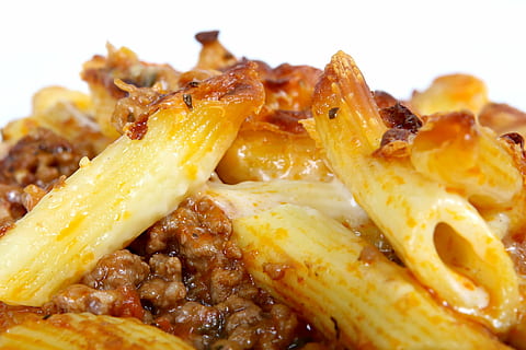 pasta with meat, beef, cellulite, cheese, colorful, cookery HD wallpaper