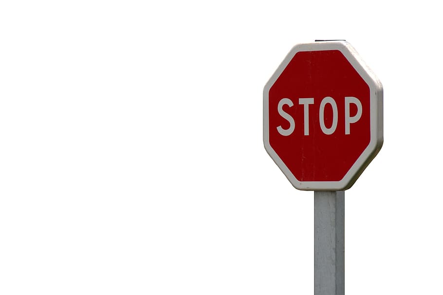 selective focus photography of stop signage, red, symbol, warning