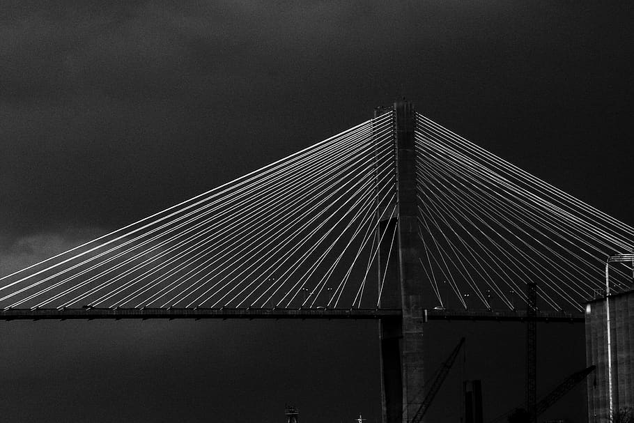 savannah, bridge, architecture, built structure, sky, bridge - man made structure HD wallpaper