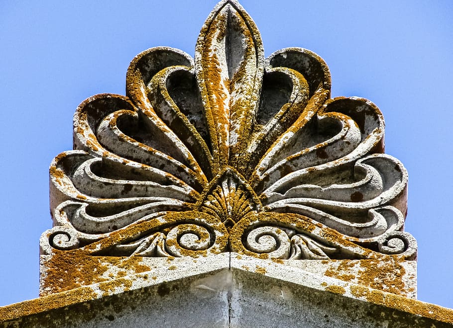 ridge tile, decoration, neoclassic, architecture, cyprus, rizokarpaso HD wallpaper