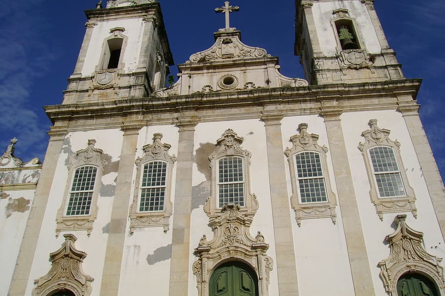 church, salvador, bahia, pelourinho, building exterior, low angle view, HD wallpaper