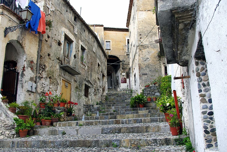 Hd Wallpaper Scalea Calabria Borgo Old Houses Old Houses Town Village Wallpaper Flare