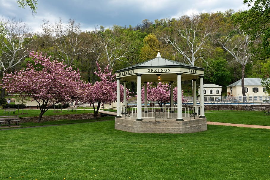 Gazebo, Berkeley, Spring, West Virginia, berkeley spring, landscape HD wallpaper