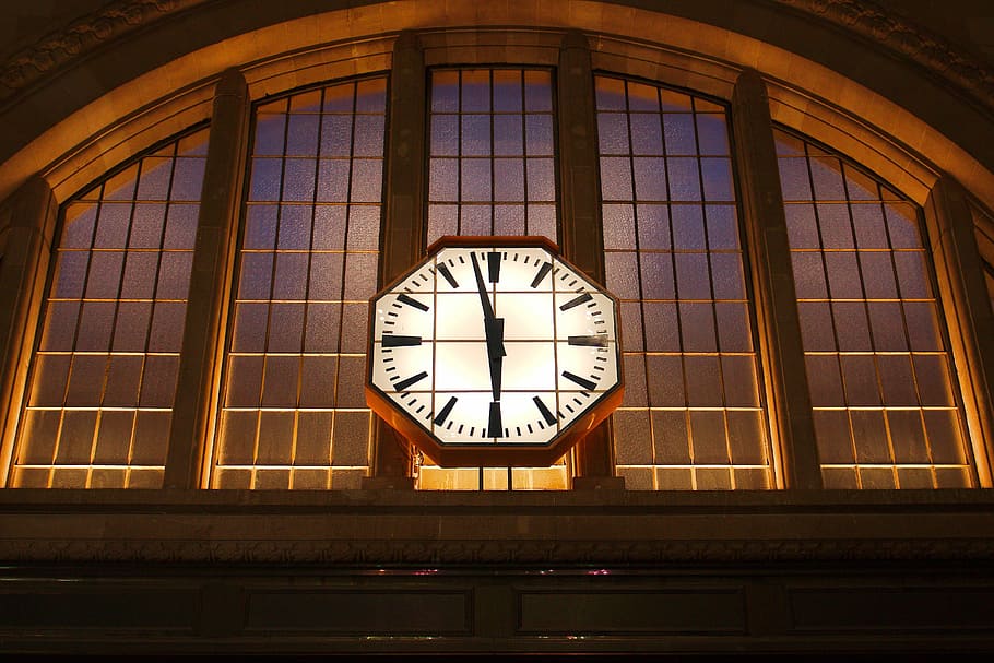 glass, architecture, window, building, clock, within, travel HD wallpaper