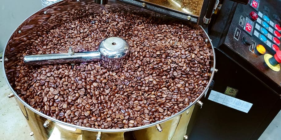 roasting beans, topper from to, food, food and drink, high angle view HD wallpaper