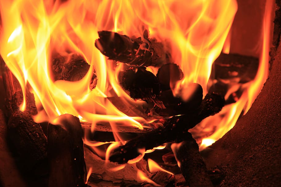 flame, open, stove, fire, burning, heat - temperature, fire - natural phenomenon HD wallpaper