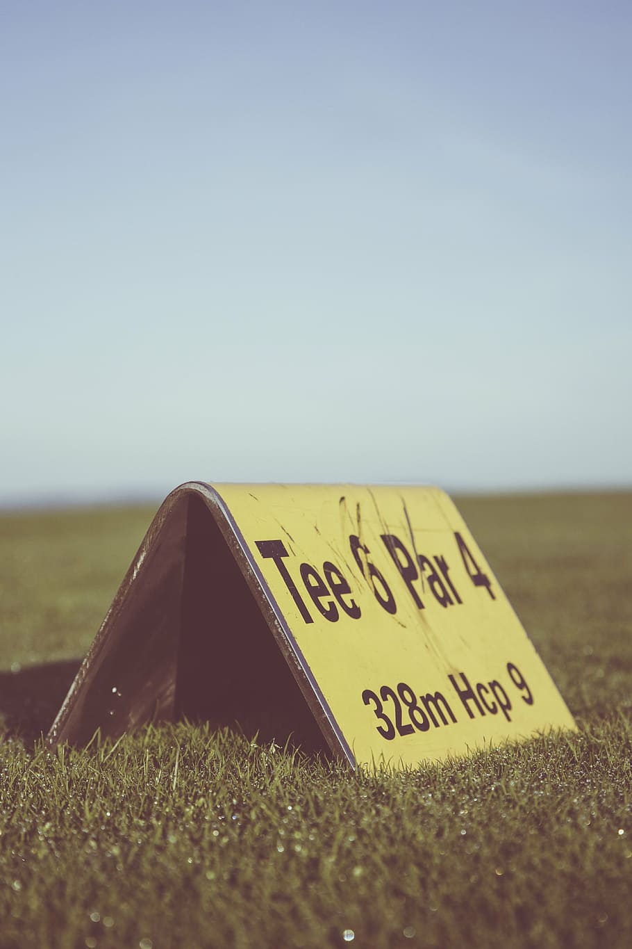 Tee 6 Par 4 signage, golf, golf course, sport, rush, golfers, HD wallpaper