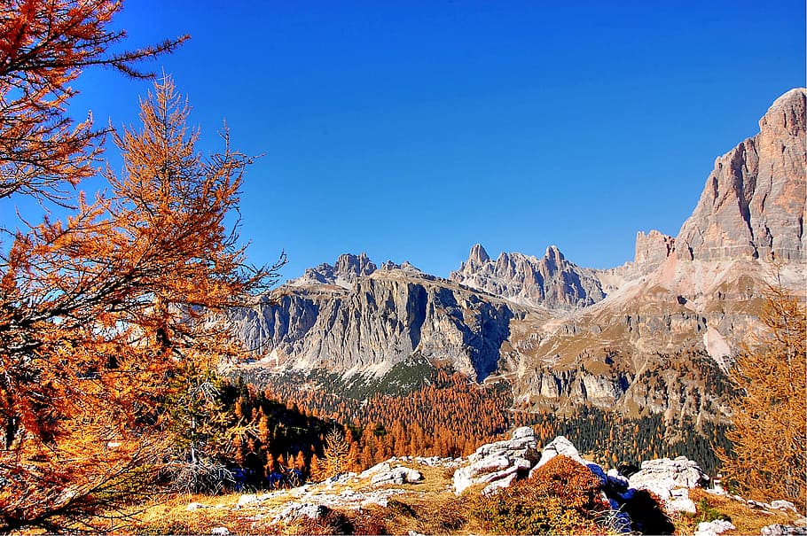 dolomites, mountains, italy, alpine, view, nature, landscape, HD wallpaper