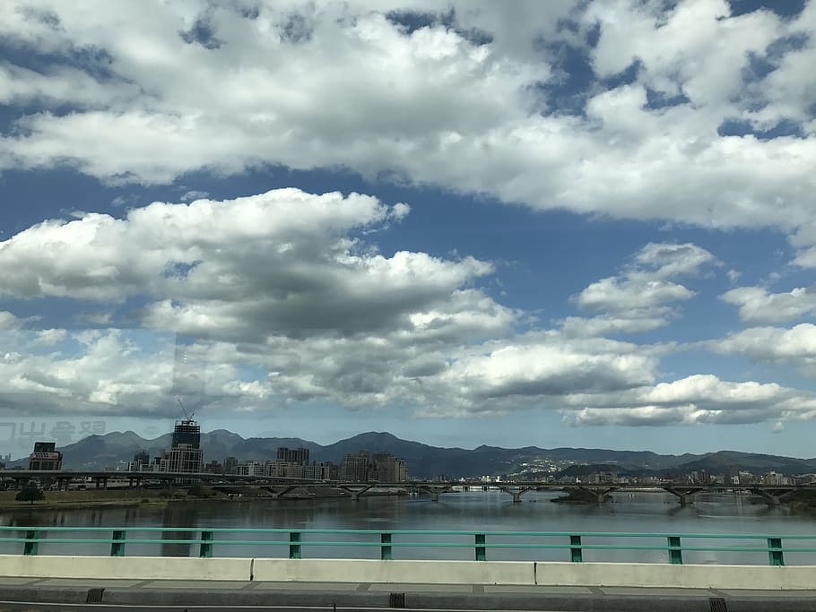 sky, clouds, landscape, cloud - sky, built structure, architecture HD wallpaper