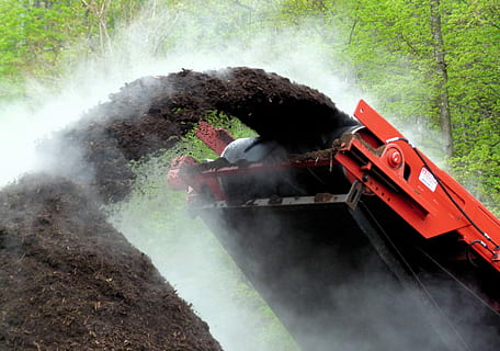 compost grinder, chipper, industrial, wood chipper, mulch, mulch grinder HD wallpaper
