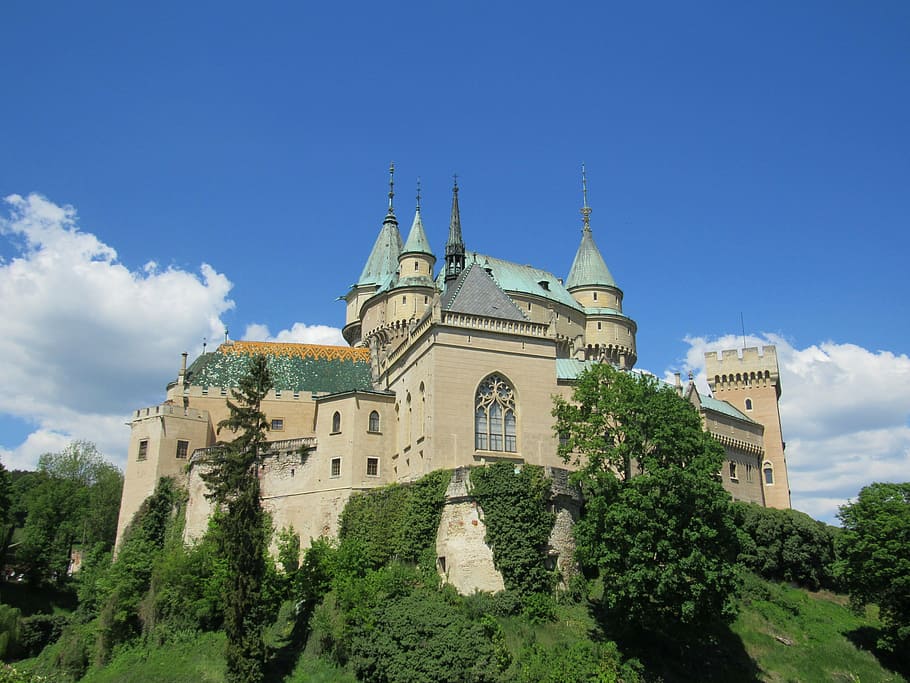 bojnice, castle, slovakia, building exterior, architecture HD wallpaper
