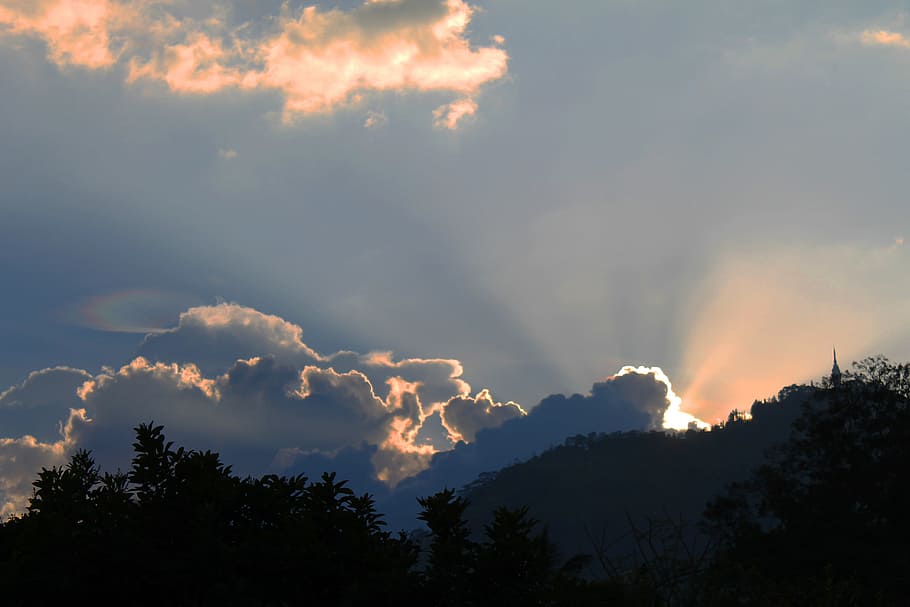 Sunset, Landscape, Clouds, Outdoors, sky, scenic, tranquil HD wallpaper