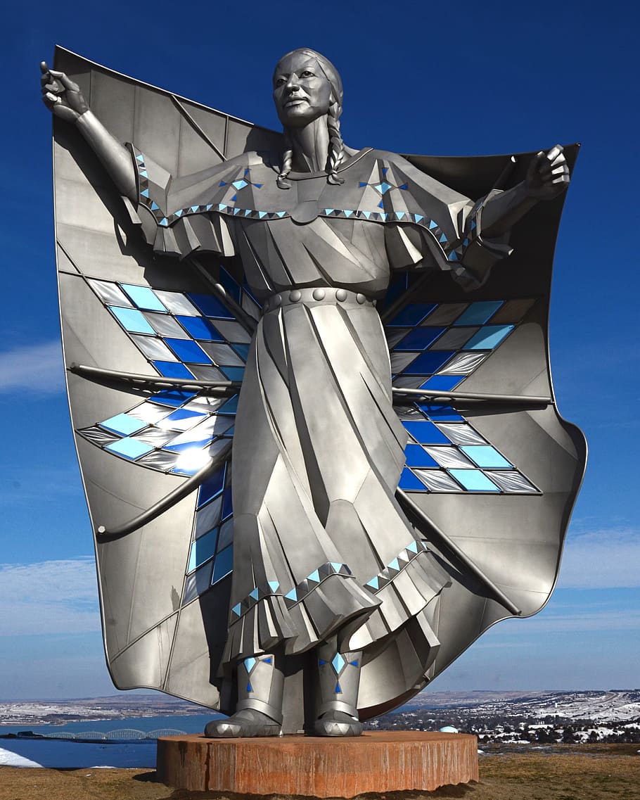 south dakota, dignity, dale lamphere, statue, native american, HD wallpaper