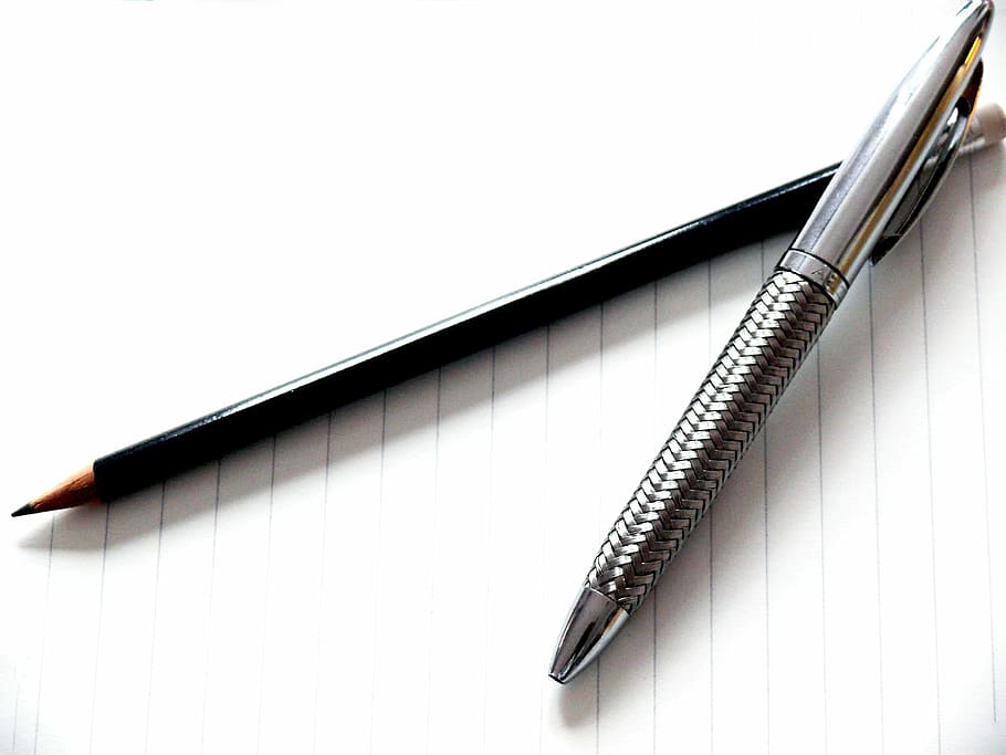 Pen, Writing Instruments, graphite pencil, leave, mine, writing utensil, HD wallpaper