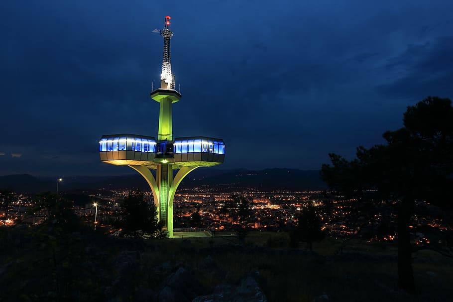 Montenegro, Podgorica, Telecom, Tower, communications, transmission HD wallpaper
