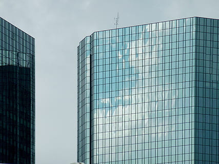skyscraper, frankfurt, building, facade, architecture, glass HD wallpaper