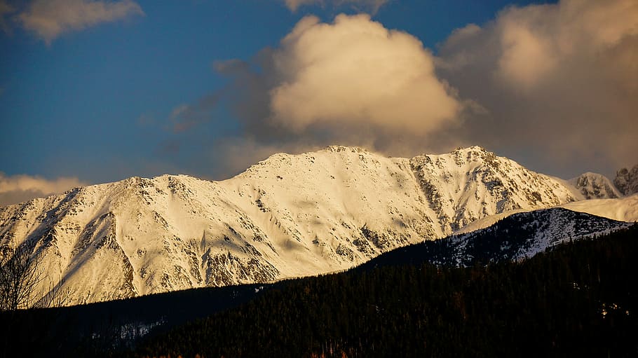 Landscape, Tatry, Mountains, Winter, snow, nature, scenics HD wallpaper