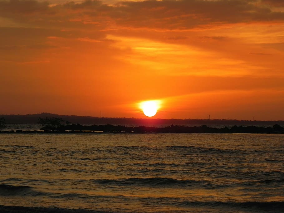 landscape, sunset, sea, sky, water, beauty in nature, scenics - nature HD wallpaper