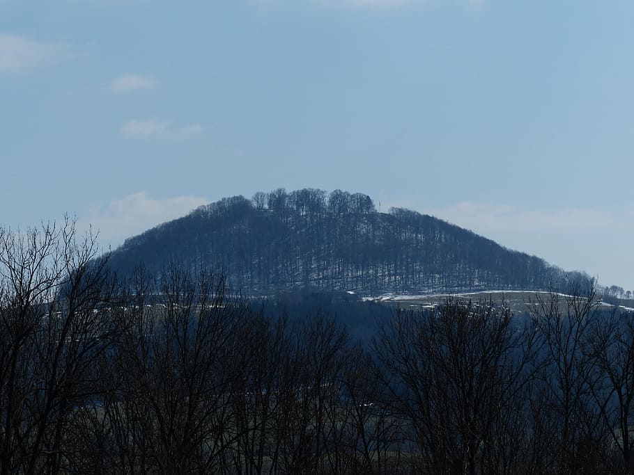 Mountain, Hill, Hohenstaufen, Landscape, swabian alb, three kaiserberg, HD wallpaper