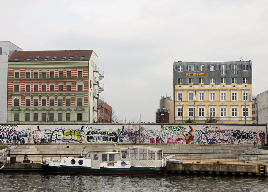 berlin, eastside, germany, structures, graffiti, building exterior HD wallpaper