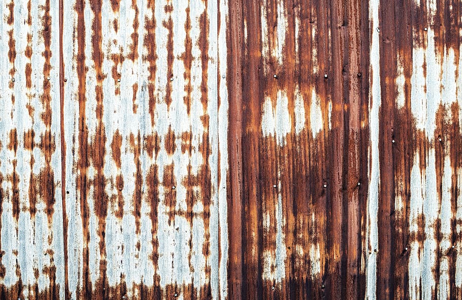 rustic tin, corrugated, wall, blank, outdoor, cabin, shack, HD wallpaper
