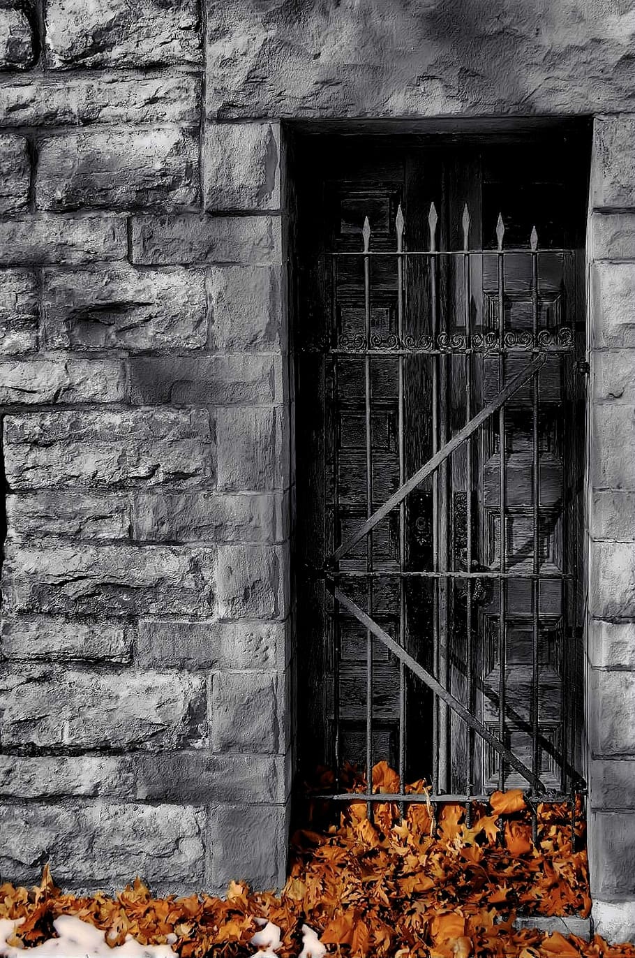 Iron, Wrought, Wall, Artistic, Antique, old, door, mausoleum HD wallpaper
