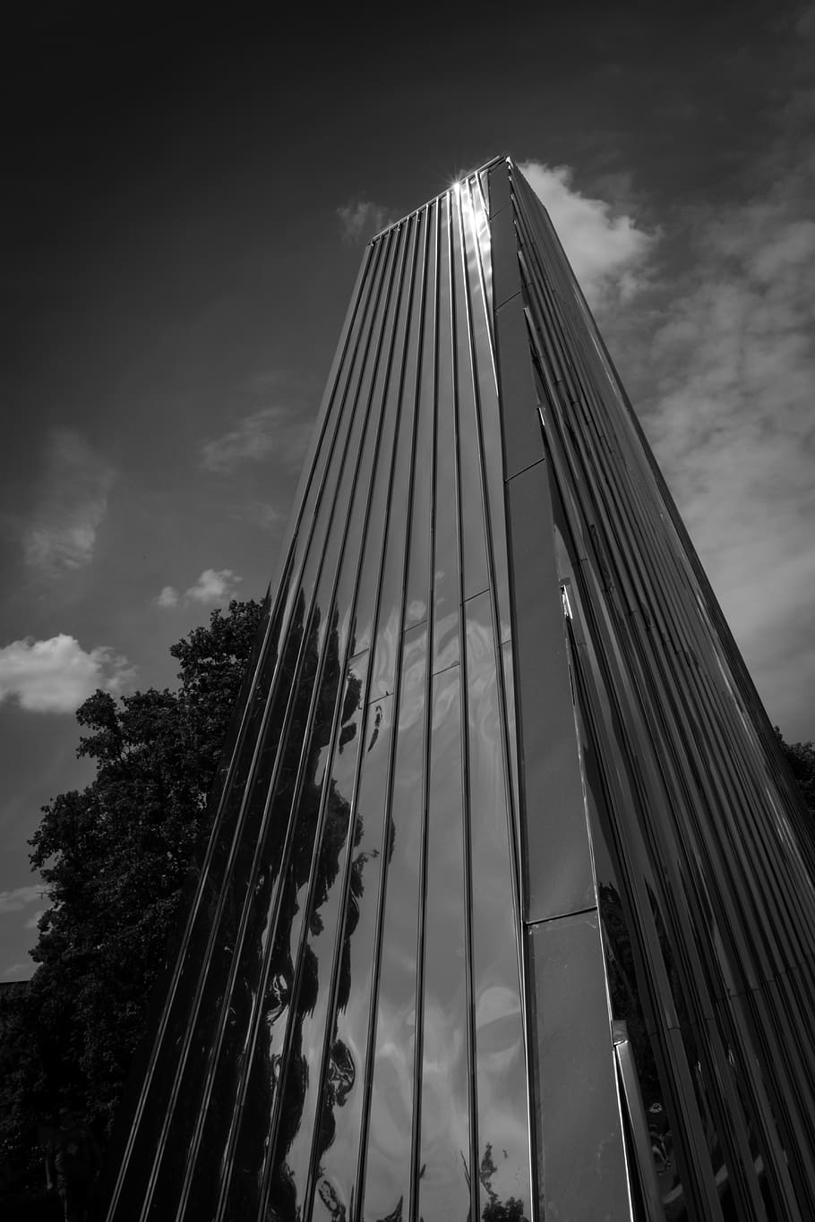 architecture, silver, metal, sky, cloud - sky, built structure HD wallpaper