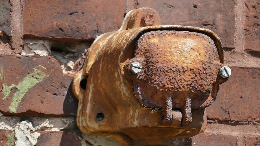 stainless, old, rusted, rusty, iron, socket, brown, weathered HD wallpaper