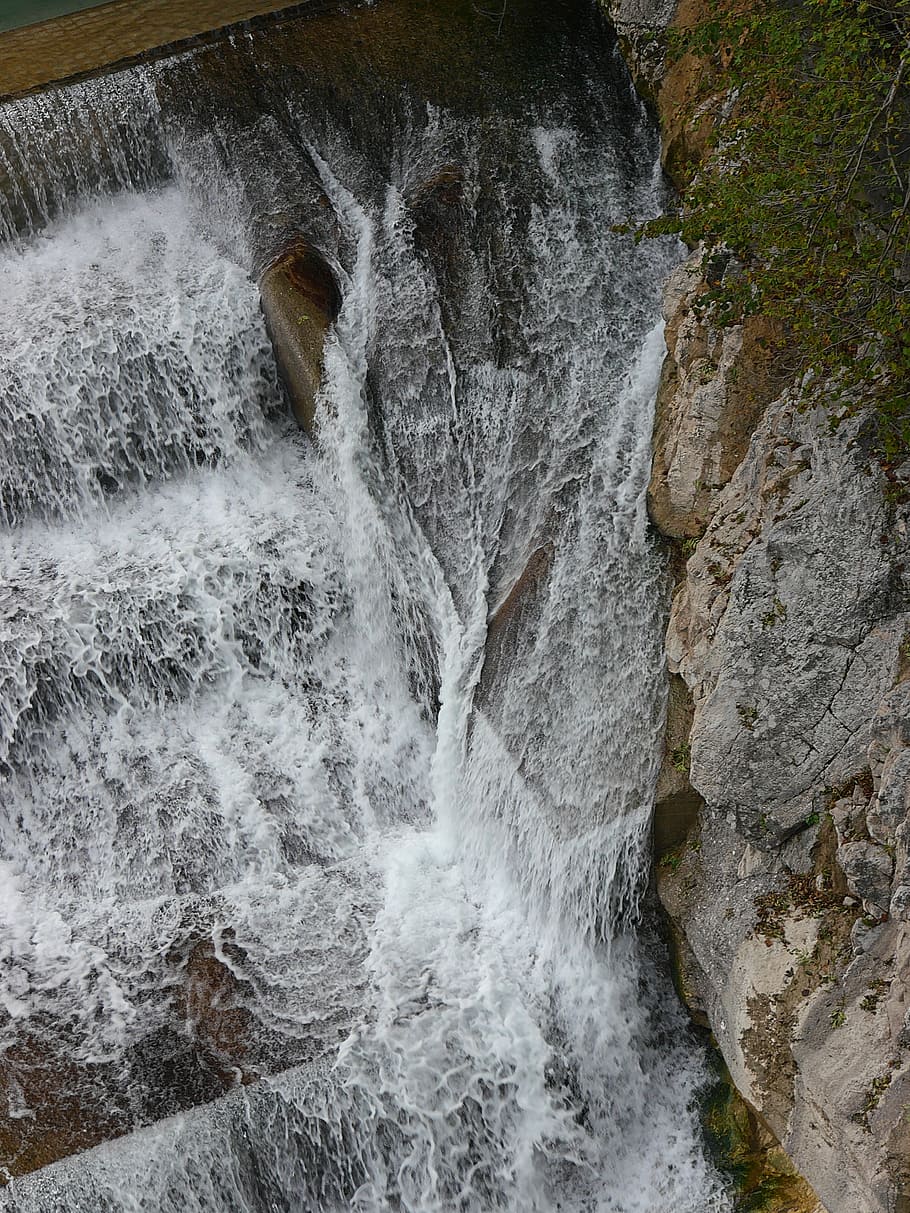 Hd Wallpaper Lechfall Fussen Waterfall Splash Beauty In Nature Motion Wallpaper Flare