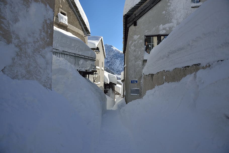 alpine, winter, snow, valais, simplon, cold temperature, white color, HD wallpaper