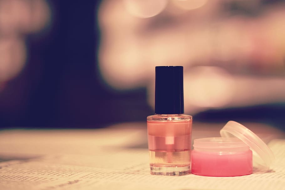 black and clear glass nail polish, beauty Product, luxury, fashion HD wallpaper