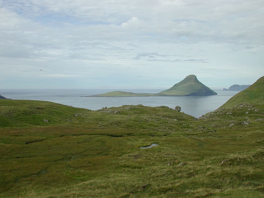 faroe islands, rocks, summer, nature, mountain, sea, landscape HD wallpaper
