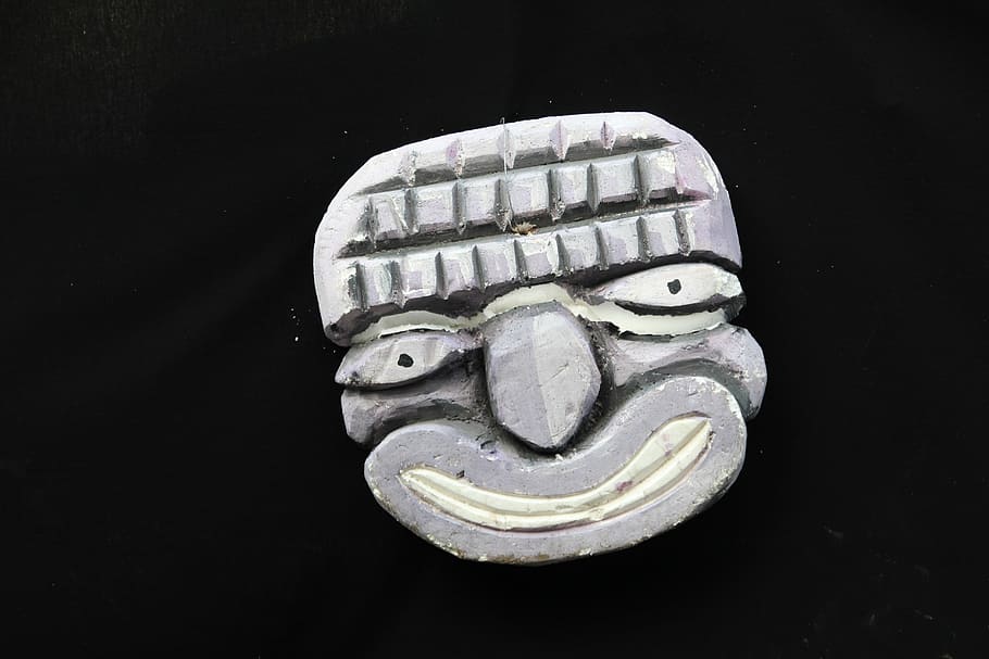 Mask, Fun, Face, Costume, funny, good mood, humor, fash, black background HD wallpaper