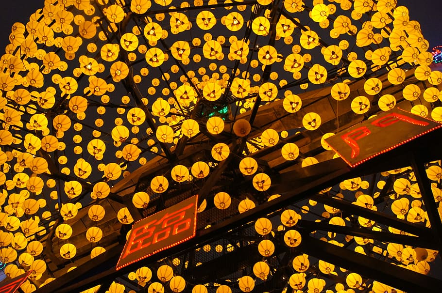 Lukang, Carnivals, Night, pattern, multi colored, no people HD wallpaper