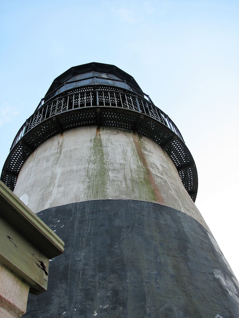 lighthouse, derelict, cape disappointment, sky, built structure HD wallpaper