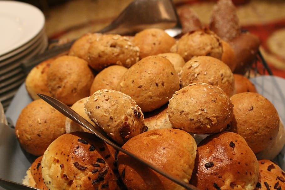 bread, buffet, hotel, food, food and drink, freshness, no people HD wallpaper
