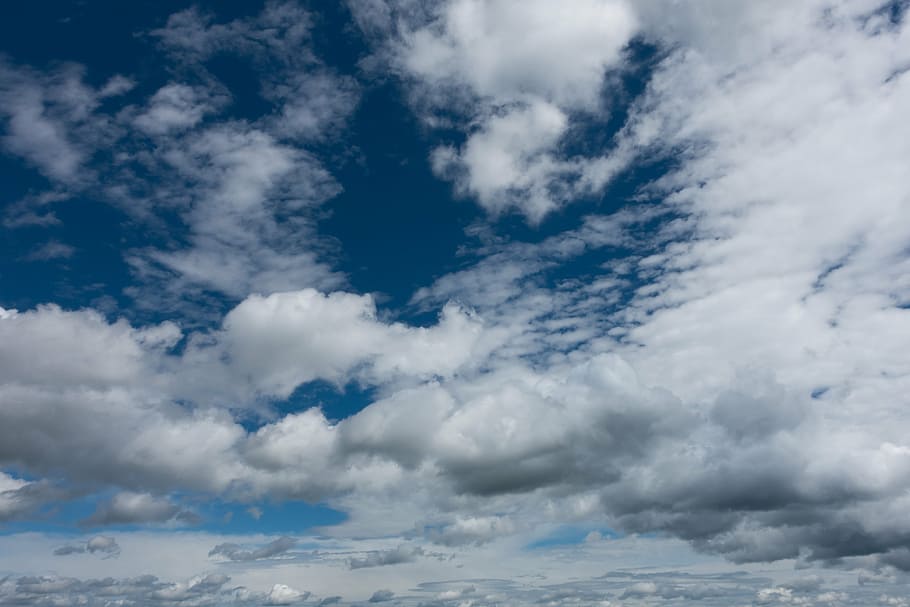 white clouds, sky, blue, grey, district, nature, weather, cloud - Sky HD wallpaper