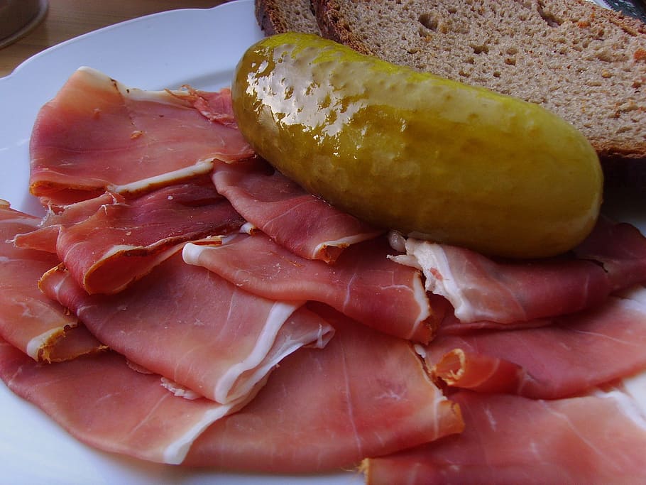 ham, raw ham, snack, vespers, eat, food and drink, meat, processed meat HD wallpaper
